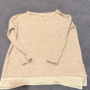 Silence + Noise Gray Crew Neck Sweater